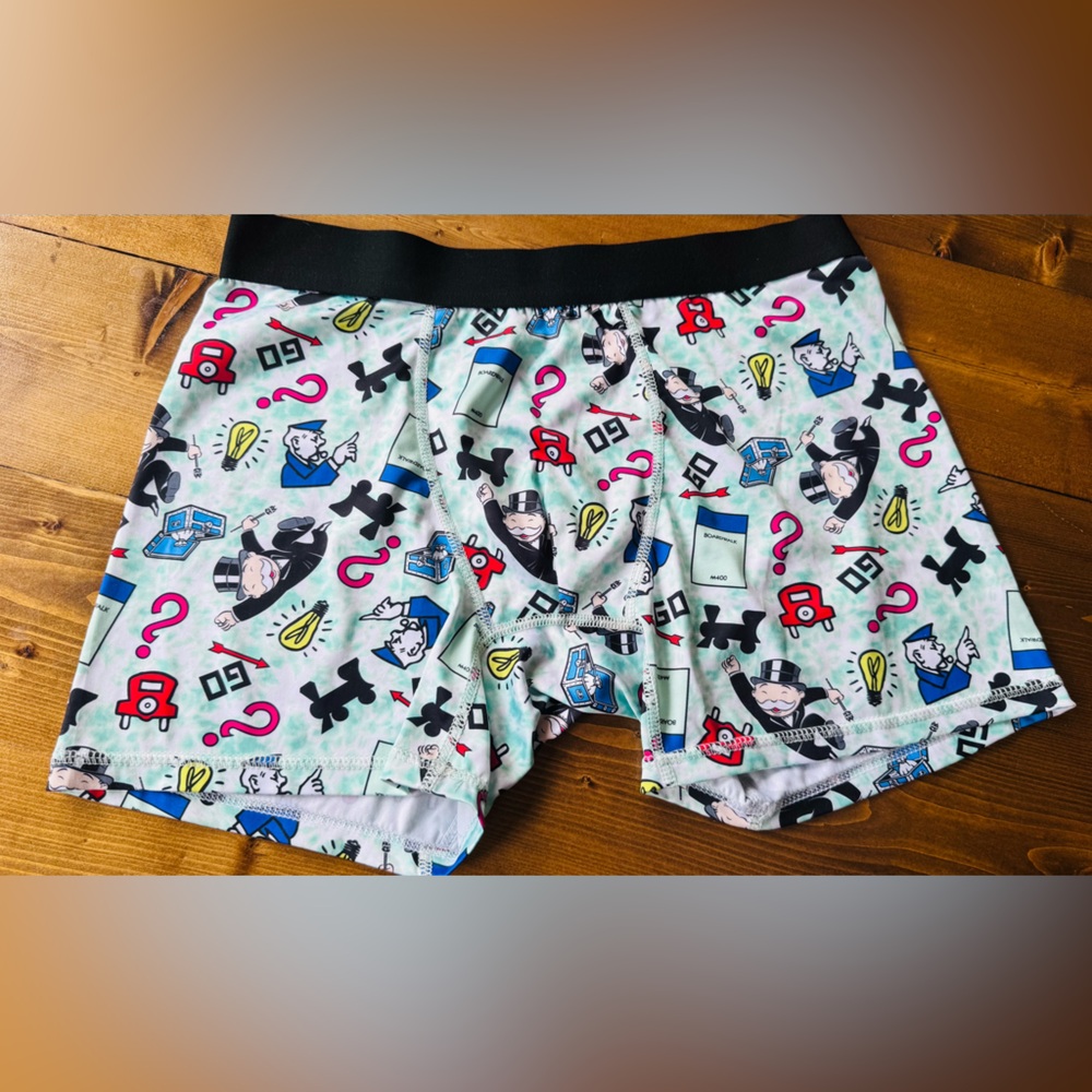 Monopoly Print Boxer Briefs - Multicolor Sz Medium